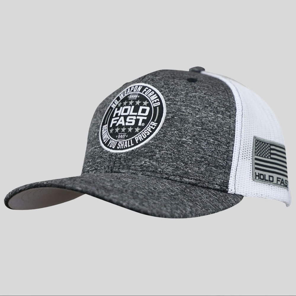 Kerusso HOLD FAST Men's Cap "No Weapon Formed  Against You Shall Prosper"